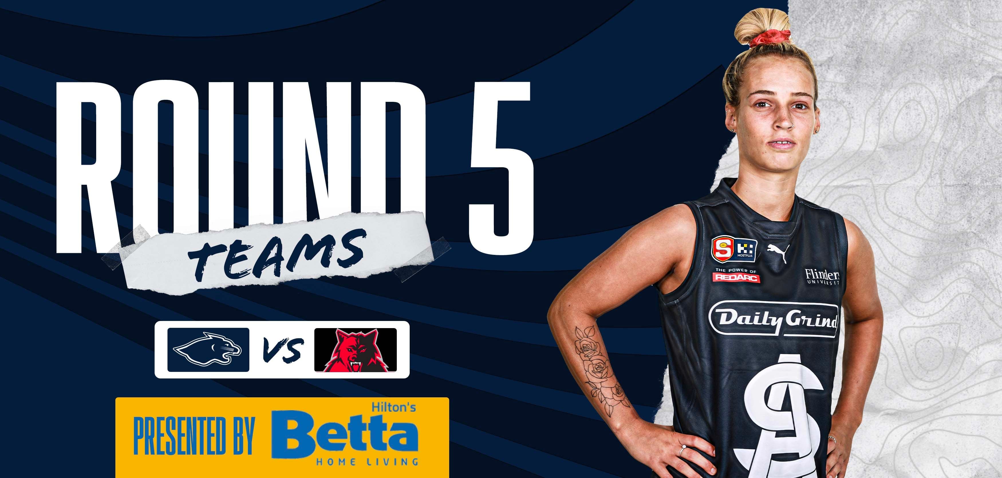 BETTA Teams Selection: SANFLW Round 5 v West Adelaide BETTA Teams Selection: SANFLW Round 5 v West Adelaide